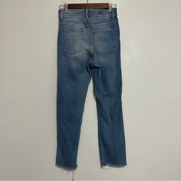 Revice Uptown Roadtrip Distressed Straight Ankle Jeans - Picture 6 of 7